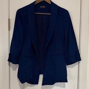 Women's Elegant Navy Blazer